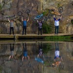 Chilling with our reflections out on Belle Isle.