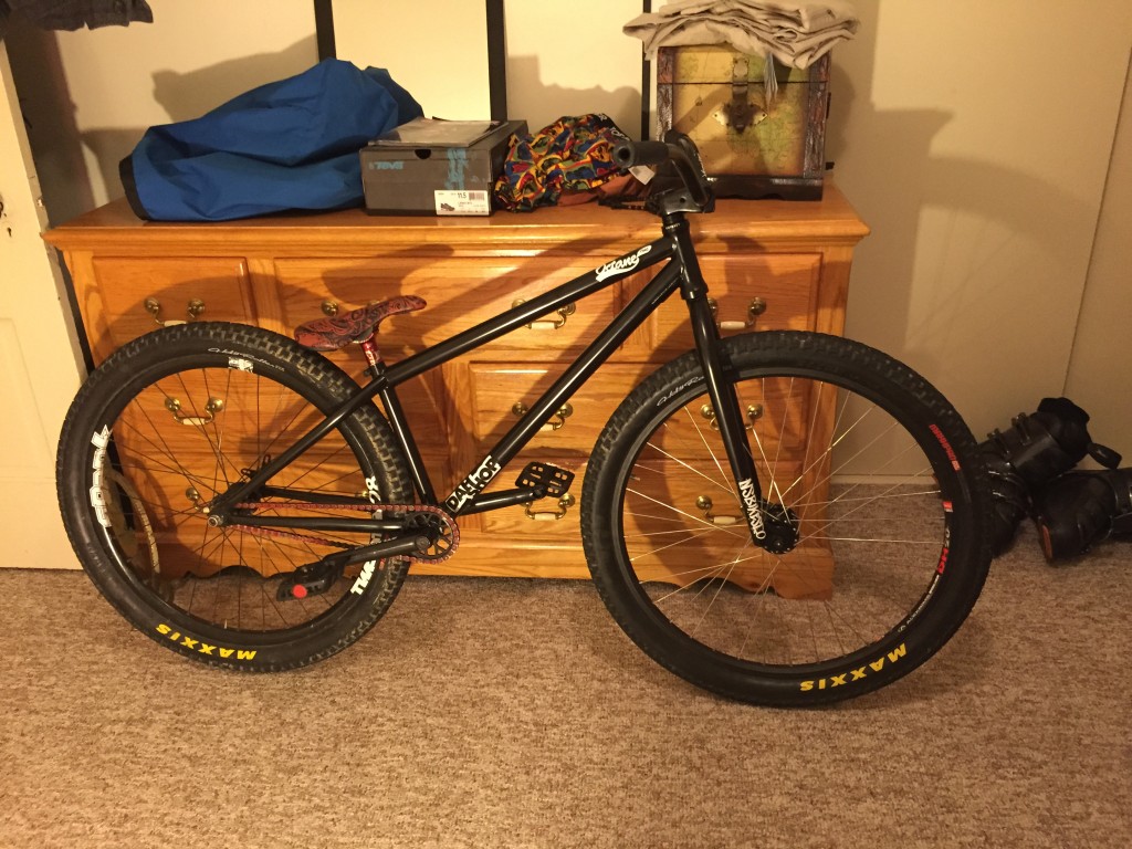 A full side view of Gabe's Octane One build and a dresser.