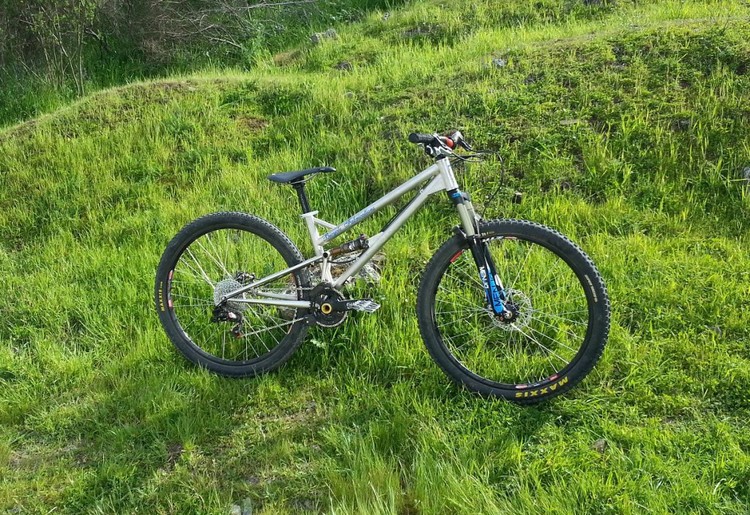 Steel is real and this Pocket Rocket full suspension frame from Bicycle Fabrications looks legit!