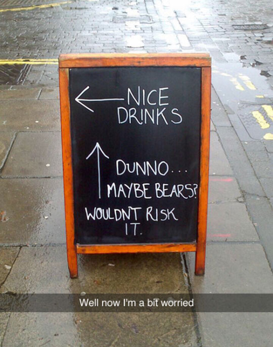 Better grab a beer and not risk it!!!