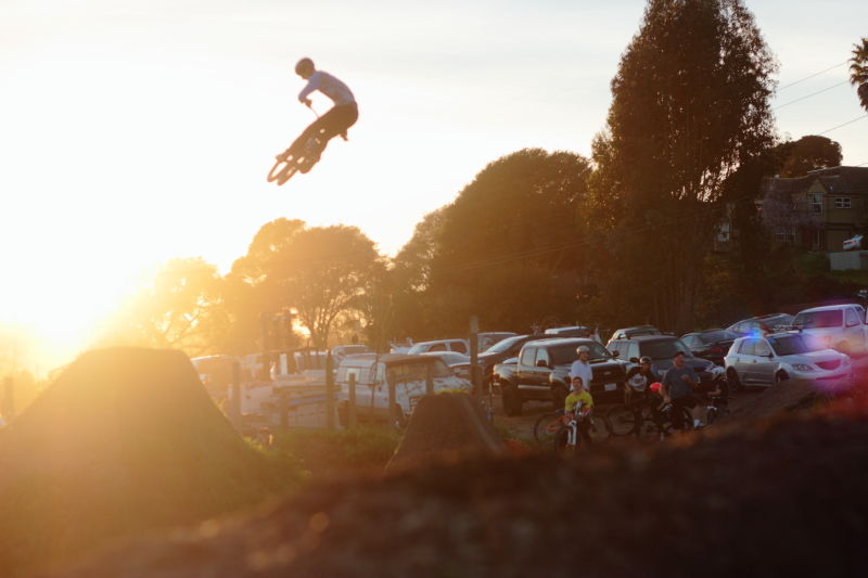 A classic angle of a classic  trick as the sun goes down at Post Office.
