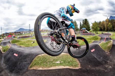 The racing should be all time at the Red Bull Pump Track World Championships.